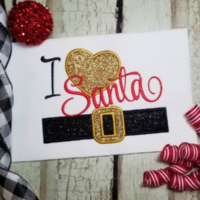 Love Santa Christmas embroidery designs